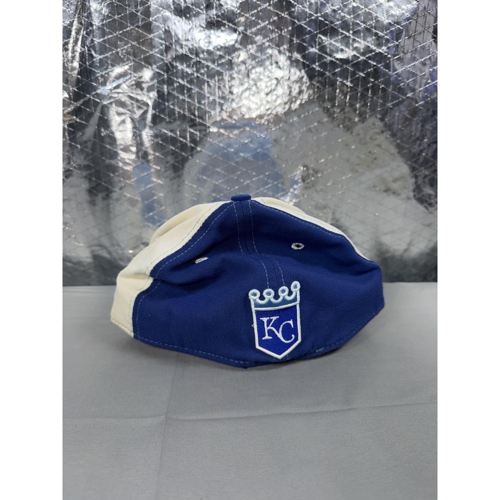 Vintage Kansas City Royals Hat Cap Fitted Mens 7 3/4 Blue MLB New Era Wool USA - Picture 3 of 7